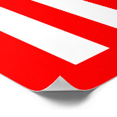 Jammu Kaschmir, indische Flagge Poster (Ecke)