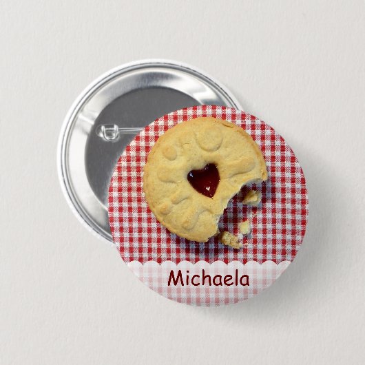 Jammy Dodger Button (Vorne & Hinten)