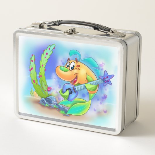 Jammy the Guitar Fish – FriendFish Lunchbox (Vorderseite)