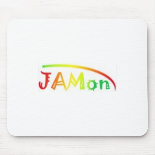 jamon weiße Mausunterlage Mousepad (Vorne)