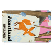 Jämtland Schweden Vintage Reiseplakat Magnet (Horizontal)