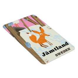 Jämtland Schweden Vintage Reiseplakat Magnet