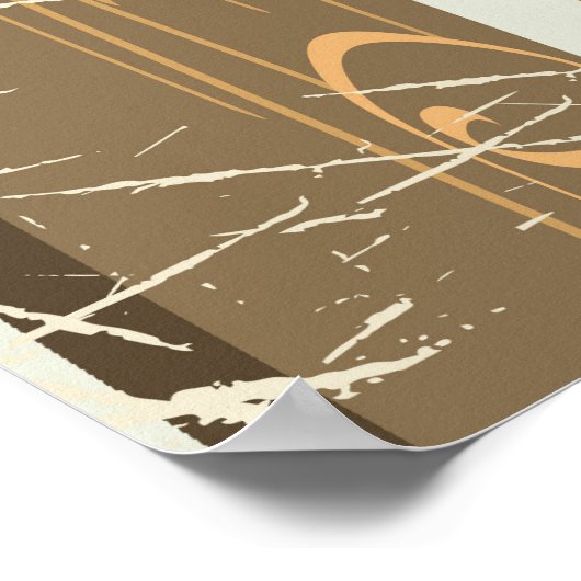 Jämtland Schweden Vintage Reiseplakat Poster (Ecke)