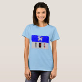 Jämtlands län flag T-Shirt (Vorne ganz)