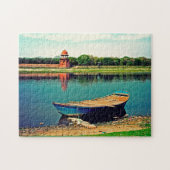Jamuna Fluss Yamuna Agra Indien. Puzzle (Horizontal)