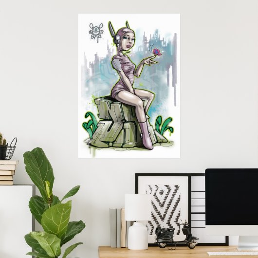 Jamz-Illustriert2 Poster (Heimbüro)