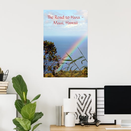 Jan07 2081, The Road to Hana - Maui, Hawaii Poster (Heimbüro)