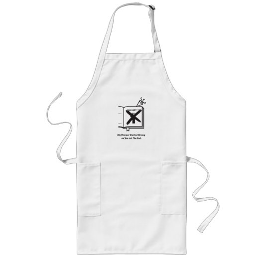 Jan 1st Apron| Sarcastic New Year's Resolution Lange Schürze (Vorne)