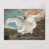 Jan Asselijn Der bedrohte Schwanenmalereidrucker Postkarte (Vorderseite)