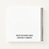 Jan Birth Month Flower Christian Prayer Journal Notizblock (Rückseite)