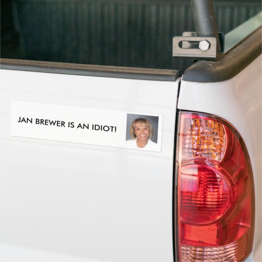 Jan.-Brauer ist ein Idiot Autoaufkleber (Auf Lkw)