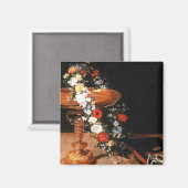Jan Brueghel Blume Magnet (Vorderseite/Rückseite)