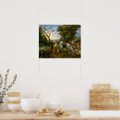 Jan Brueghel the Elder - Der Eintrag der Tiere Poster (Küche)