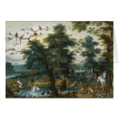Jan Brueghel the Young - Paradies Landschaft (Vorderseite (Horizontal))