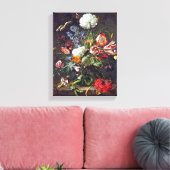 Jan Davidsz de Heem - Blume vase Leinwanddruck (Insitu (Wohnzimmer))