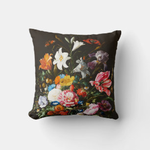 Jan Davidsz de Heem,  Blumenvase, 1670 Kissen