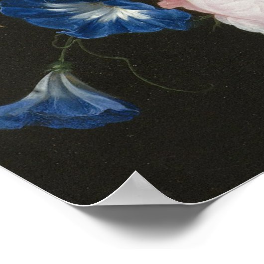 Jan Davidsz. De Heem - Stillleben mit Blume Poster (Ecke)