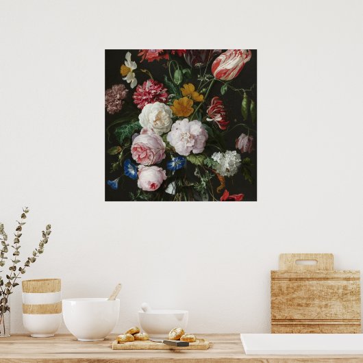 Jan Davidsz. De Heem - Stillleben mit Blume Poster (Küche)