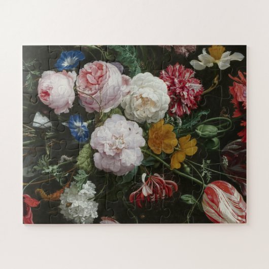 Jan Davidsz. De Heem - Stillleben mit Blume Puzzle (Horizontal)