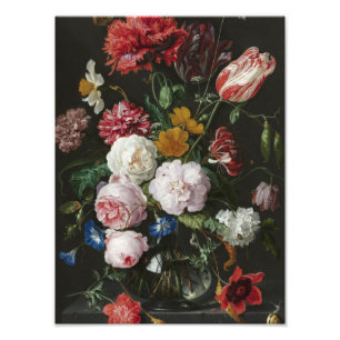 Jan Davidsz. De Heem - Stillleben mit Blumen Fotodruck