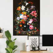 Jan Davidsz de Heem, Vase der Blume, 1670 Poster (Heimbüro)