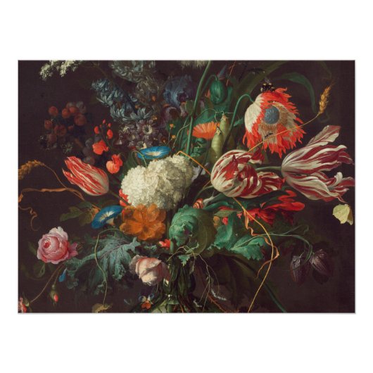 Jan Davidsz de Heem - Vase der Blume Poster (Vorderseite)