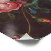 Jan Davidsz de Heem - Vase der Blume Poster (Ecke)