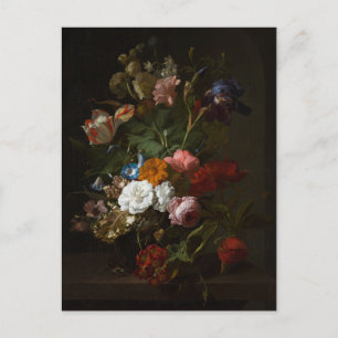 Jan Davidsz de Heem, Vase mit Blume, 1700 Postkarte