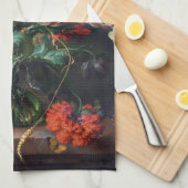 Jan Davidsz de Heem Vase von Blume Geschirrtuch (Viertel Falte)