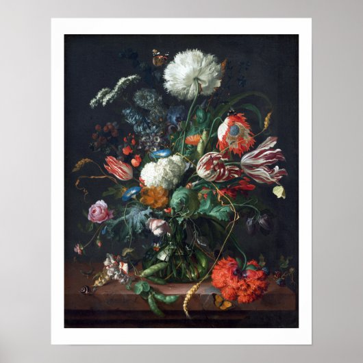 Jan Davidsz de Heem Vase von Blume Poster (Vorne)