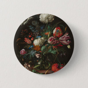 Jan Davidsz de Heems Blumen-Vase Button