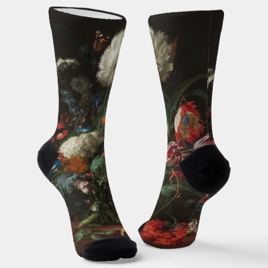 Jan Davidsz de Heems Blumen-Vase Socken (Gewinkelt)