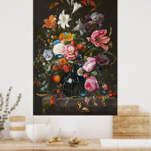 Jan Davidsz de Heems Blumenstrauß 2 Poster (Küche)