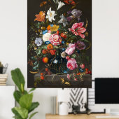 Jan Davidsz de Heems Blumenstrauß 2 Poster (Heimbüro)