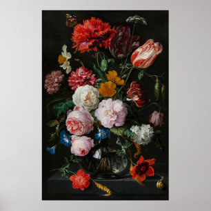 Jan Davidsz de Heems Stillleben mit Blumen Poster