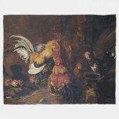 Jan Fyt Cockfight Fleecedecke (Vorderseite (Horizontal))