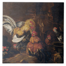 Jan Fyt Cockfight Fliese