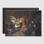 Jan Fyt Cockfight Magnetkarte (Vorne/Hinten)