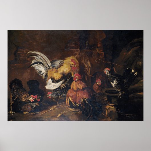 Jan Fyt Cockfight Poster (Vorne)