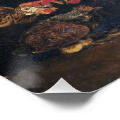 Jan Fyt Cockfight Poster (Ecke)