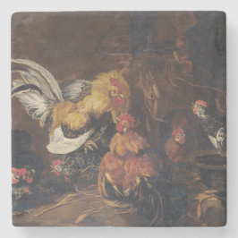 Jan Fyt Cockfight Steinuntersetzer