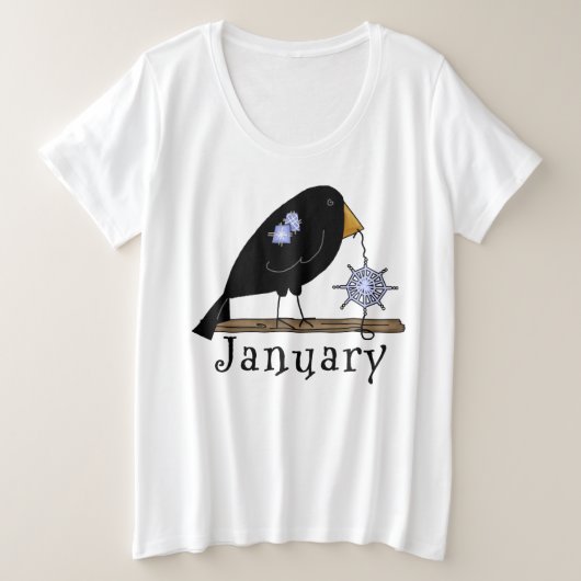 Jan. Gal- Women's Plus-Size-Basic-T - Shirt (Design vorne)