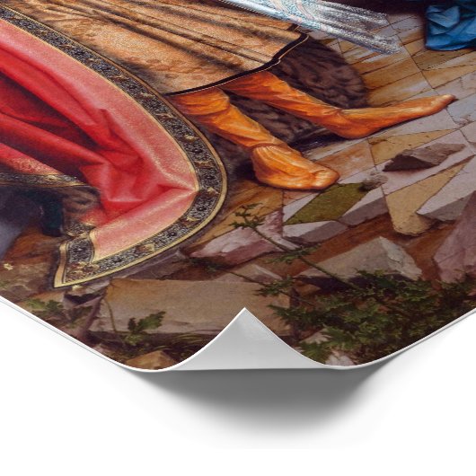 Jan Gossaert Adoration of the Magi Poster (Ecke)