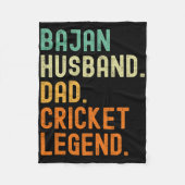 Jan Husnd Dad Cricket Legend Rdos  Fleecedecke (Vorderseite)