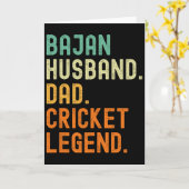 Jan Husnd Dad Cricket-Legende Rdos Karte (Gelbe Blume)