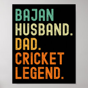 Jan Husnd Dad Cricket Legende Rdos Poster