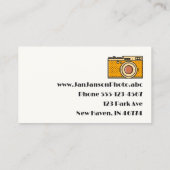 Jan Janson Classic Fotografy (oder Ihre Daten) Visitenkarte (Rückseite)