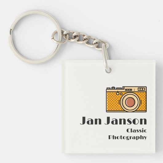 Jan Janson Classic Photography (or your name) Schlüsselanhänger (Vorderseite)