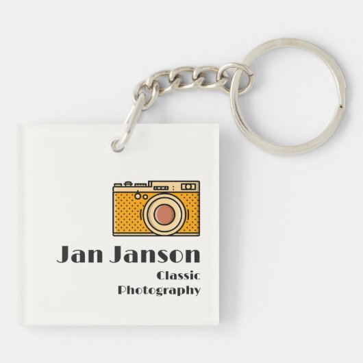 Jan Janson Classic Photography (or your name) Schlüsselanhänger (Rückseite)