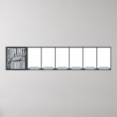 JAN-JUN Mitarbeiter des Monats Foto-Display Poster (Vorne)